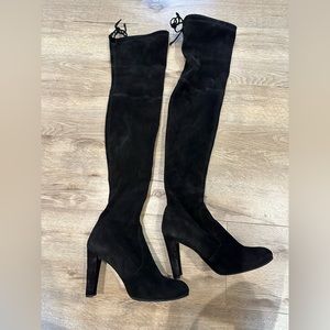 Pre-owned authentic Stuart Weitzman highland suede over the knee boots size 9